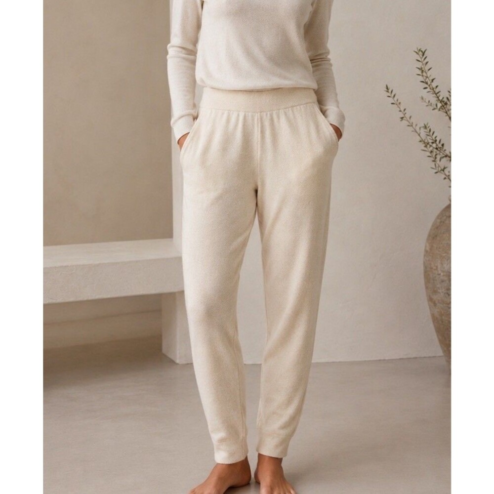 Nap Cashmere Knit Pants Size Medium Cream